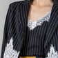 CONJUNTO VESTIDO Y SACO RAYAS