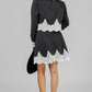 CONJUNTO VESTIDO Y SACO RAYAS