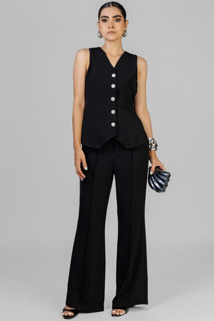 CONJUNTO CHALECO PLISADO