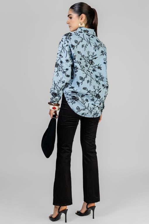 CAMISA DENIM LENTEJUELA