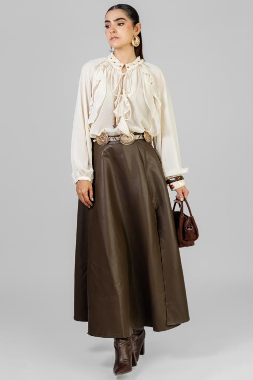 BLUSA BEIGE OLANES