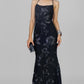 VESTIDO MESH FLORES NEGRO