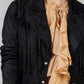 CHAQUETA CORTA GAMUZA FLECOS