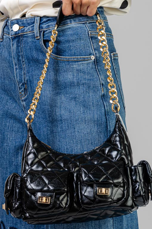 BOLSA ACOLCHADA CON CADENA