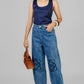 PANTALON DENIM LOGO AZUL
