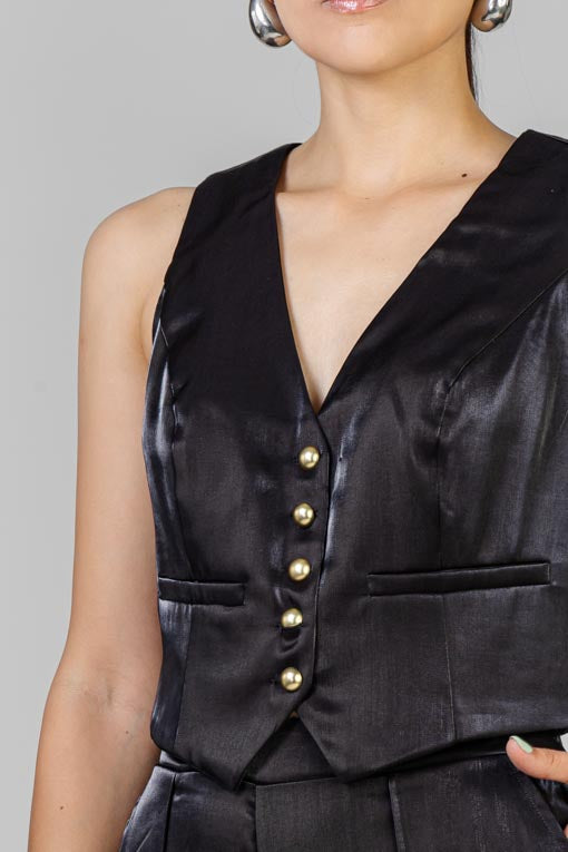 CONJUNTO CHALECO SATIN