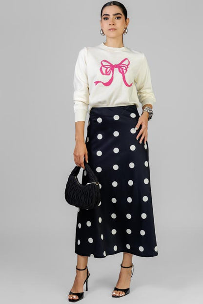 FALDA SATIN POLKA