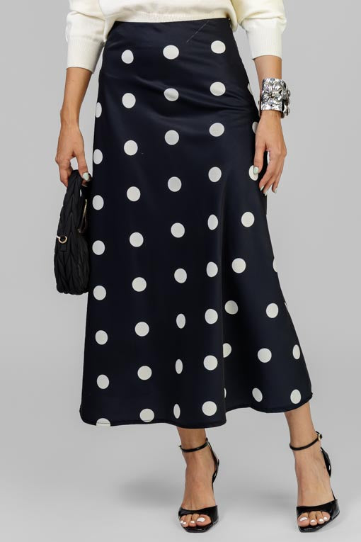 FALDA SATIN POLKA
