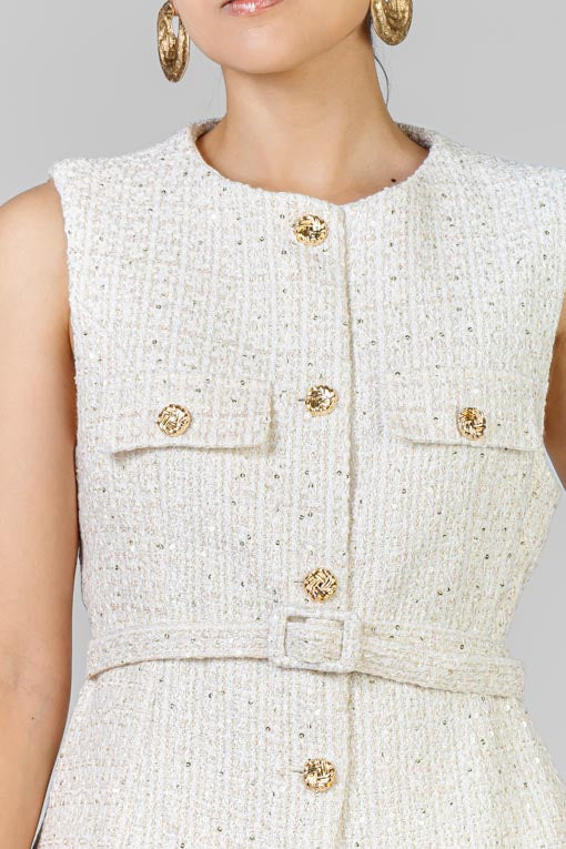 CONJUNTO CHALECO TWEED