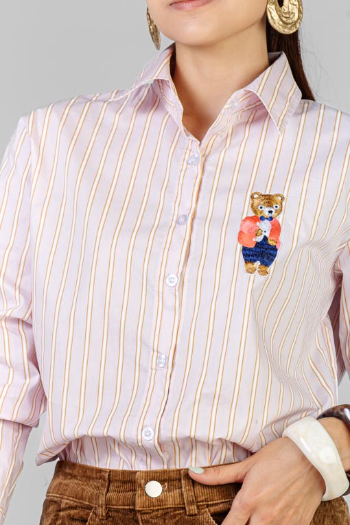 CAMISA ROSA RAYAS