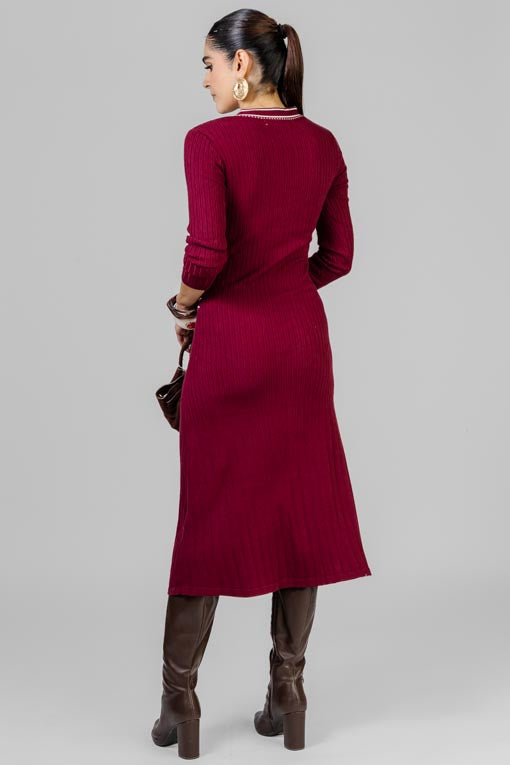 VESTIDO TEJIDO MANGA LARGA