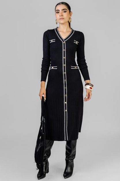 VESTIDO TEJIDO MANGA LARGA