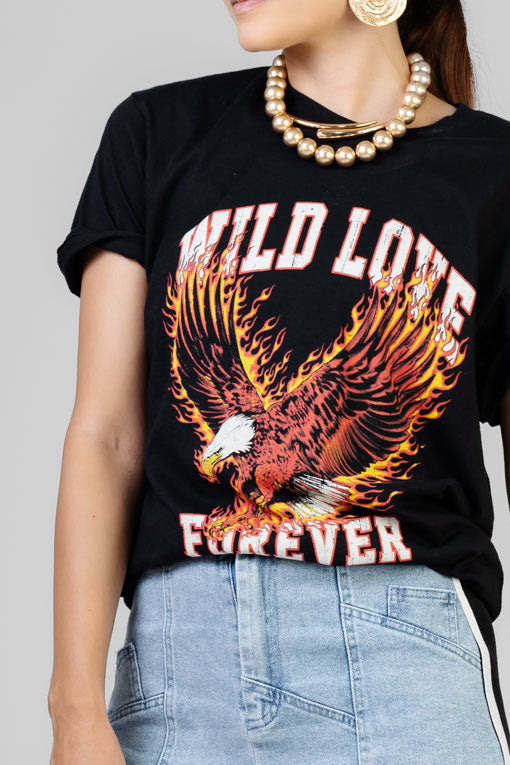 PLAYERA WILD LOVE