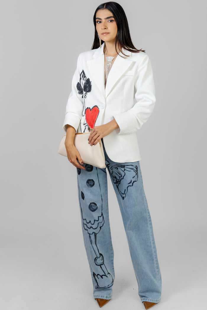 CONJUNTO BLAZER ILUSTRADO