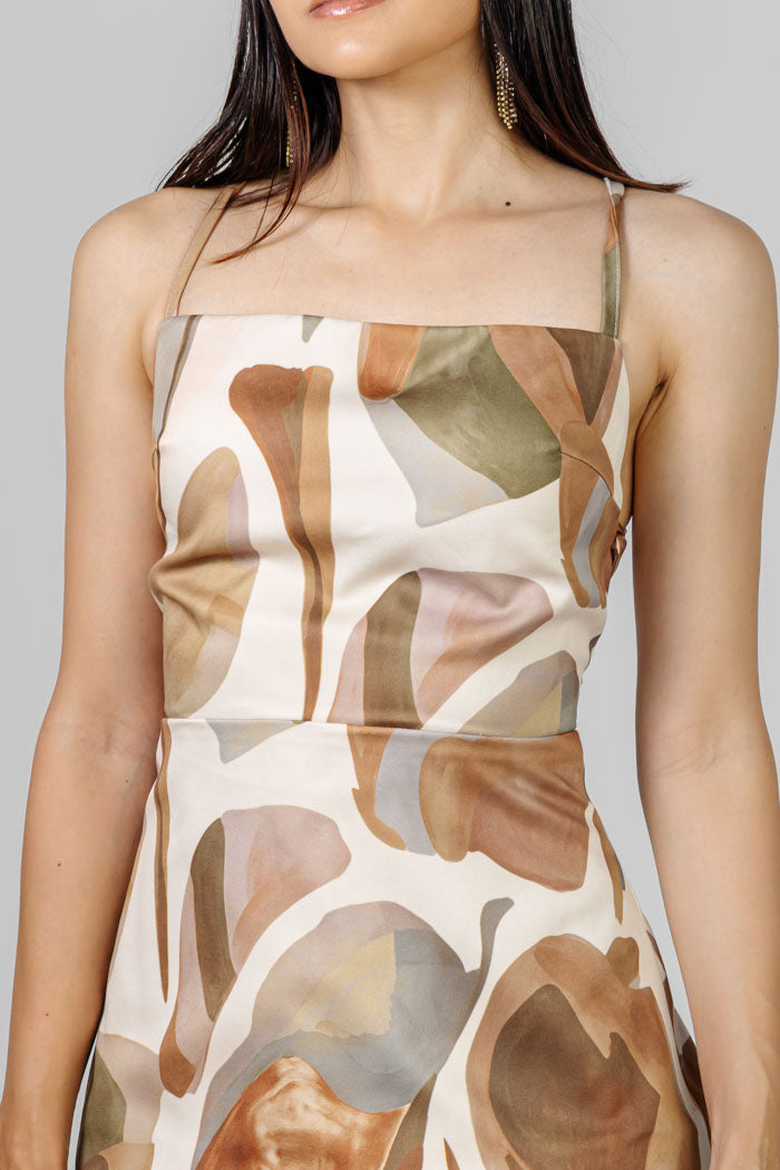 VESTIDO LARGO PLISADO