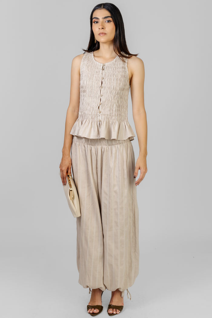CONJUNTO BEIGE TEXTURA