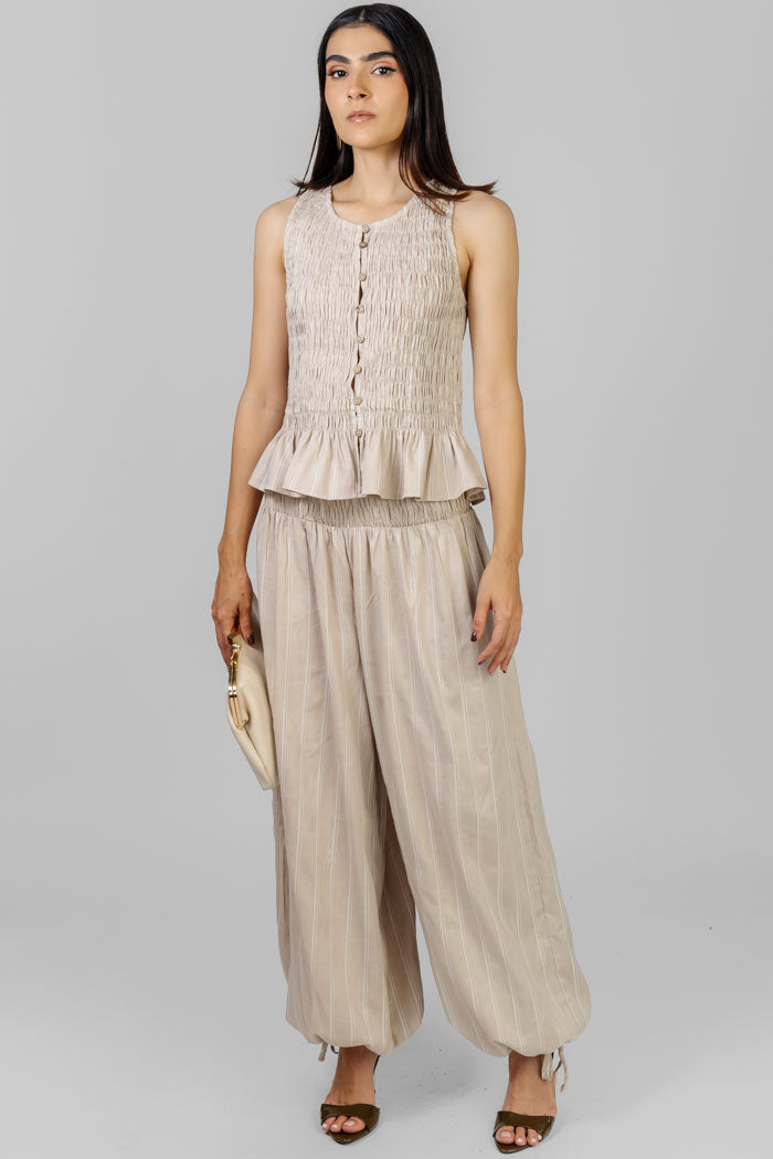 CONJUNTO BEIGE TEXTURA