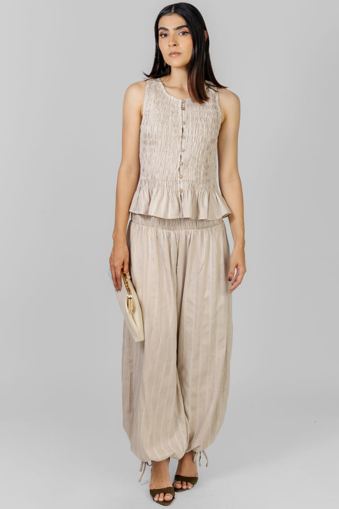 CONJUNTO BEIGE TEXTURA
