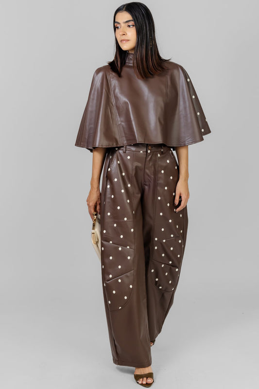 CONJUNTO DOTS CHOCOLATE
