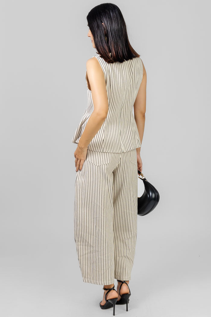 CONJUNTO PEPLUM STRIPES