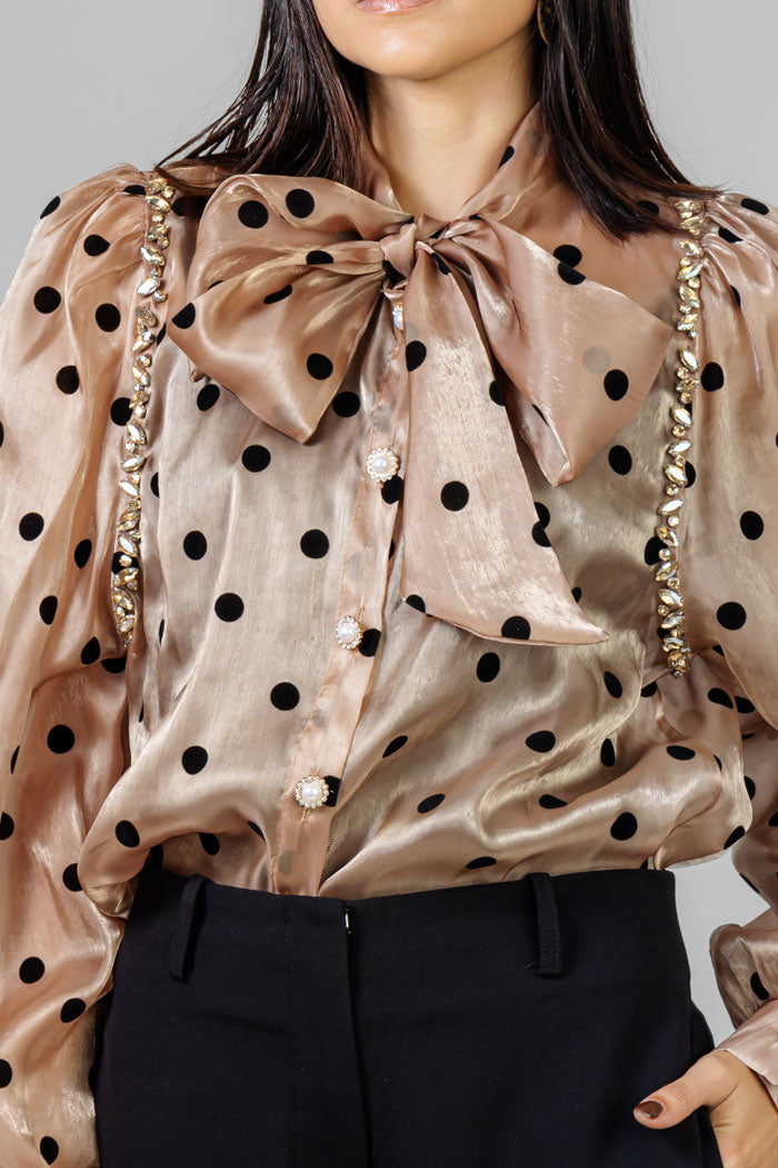 BLUSA DOTS LAZO