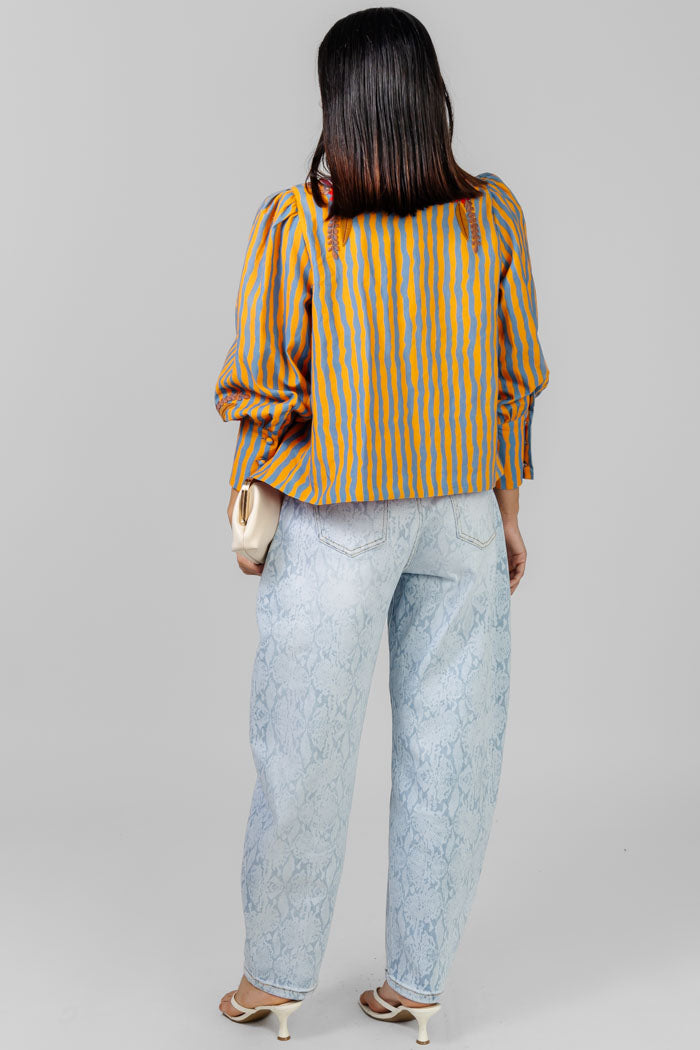 CHAQUETA STRIPES BORDADA
