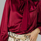 BLUSA SATIN LAZO