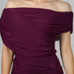 VESTIDO LARGO DRAPEADO