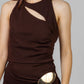 VESTIDO LARGO HEBILLA