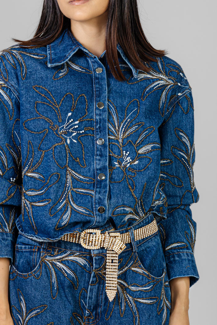 CONJUNTO DENIM BORDADO