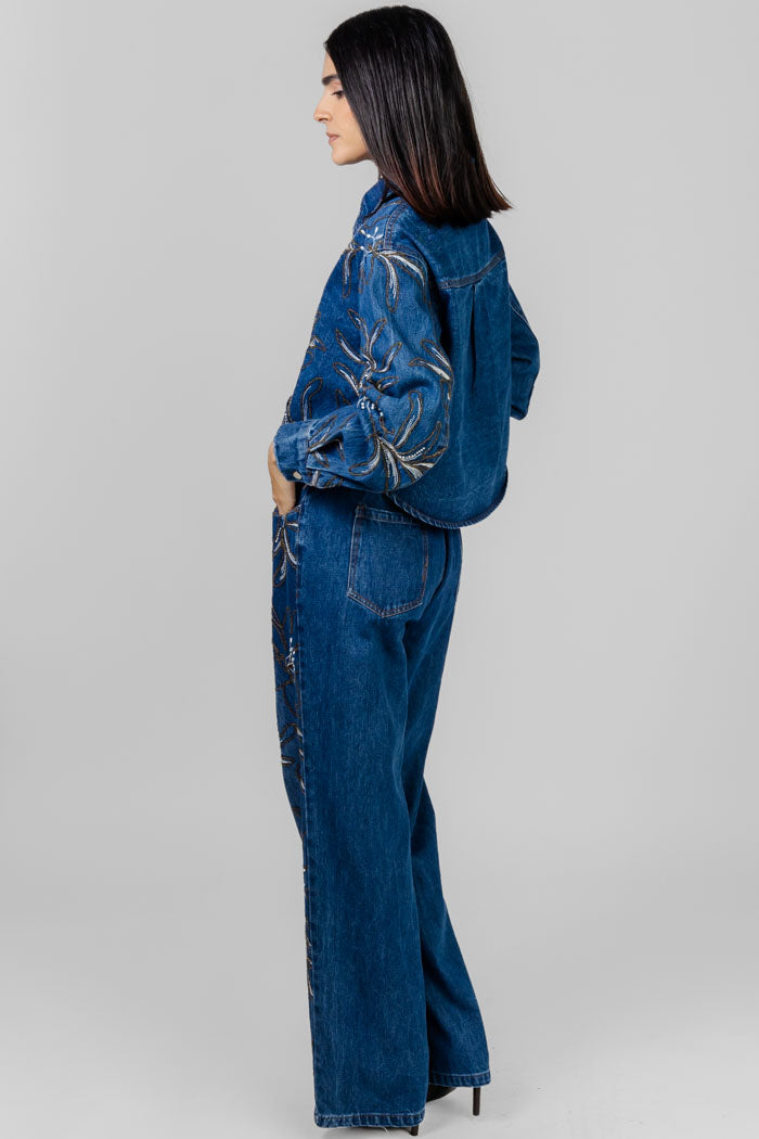 CONJUNTO DENIM BORDADO