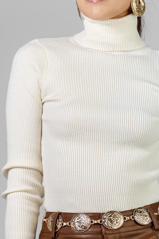 PANTIBLUSA TEJIDO CUELLO ALTO