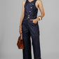 CONJUNTO DENIM CHALECO CRUZADO