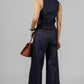 CONJUNTO DENIM CHALECO CRUZADO