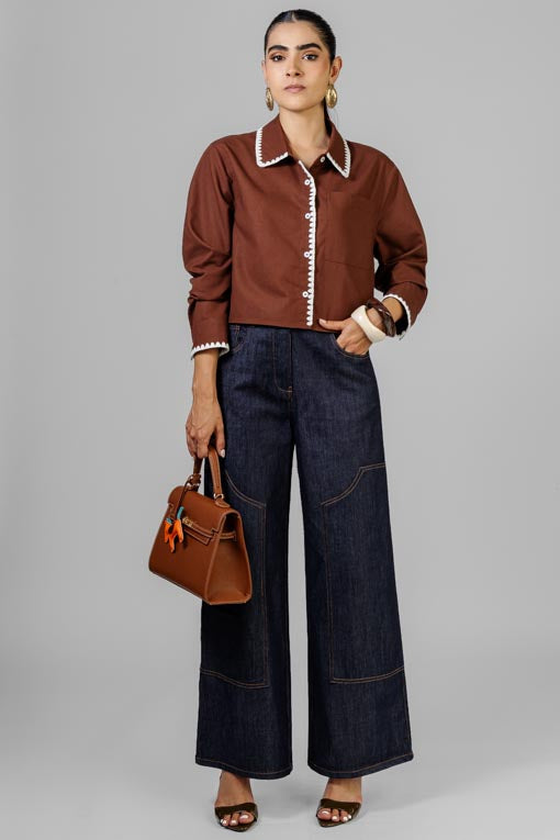 BLUSA RIBETE BORDADO