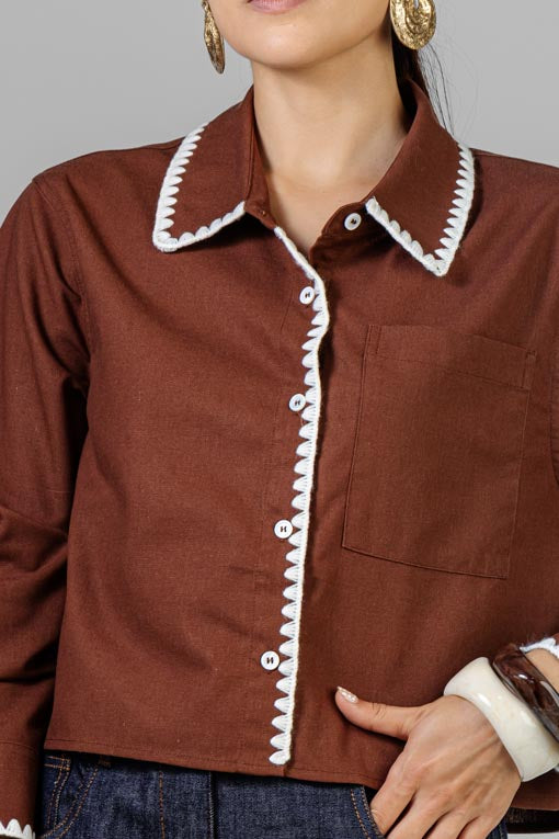 BLUSA RIBETE BORDADO