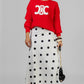 FALDA SATIN POLKA