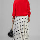 FALDA SATIN POLKA