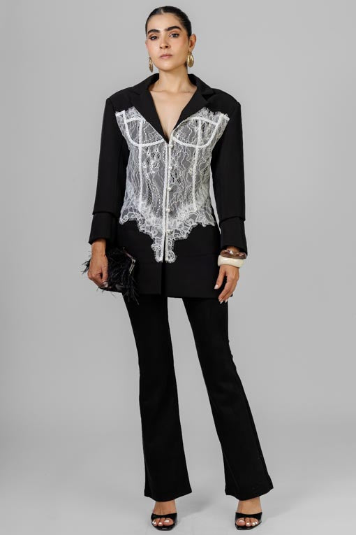 SACO CORSET ENCAJE