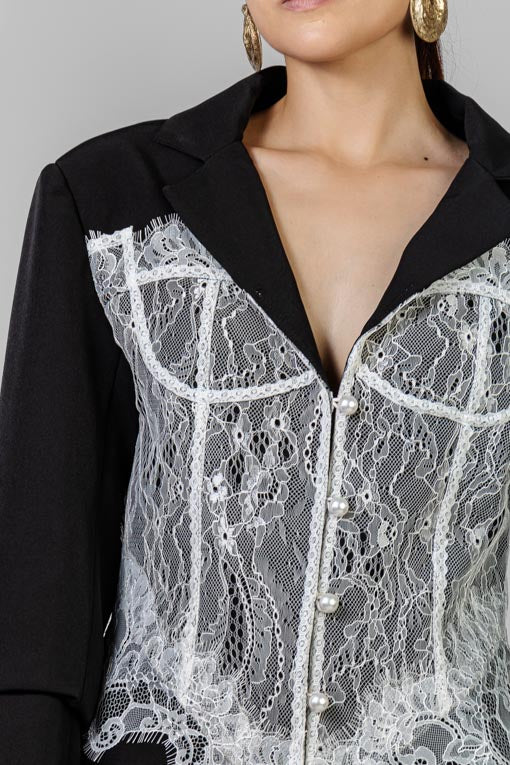 SACO CORSET ENCAJE