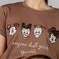 PLAYERA DIBUJOS BORDADOS