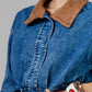 VESTIDO MEZCLILLA CUELLO SUEDE