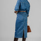VESTIDO MEZCLILLA CUELLO SUEDE