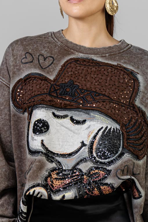 SUDADERA SOMBRERO LENTEJUELAS