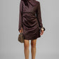 VESTIDO CORTO SATINADO GLAM