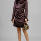 VESTIDO CORTO SATINADO GLAM
