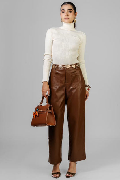 PANTIBLUSA TEJIDO CUELLO ALTO