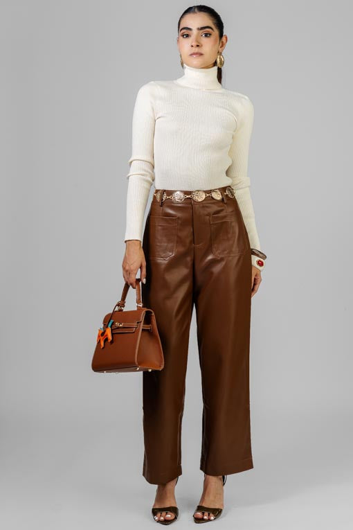 PANTIBLUSA TEJIDO CUELLO ALTO