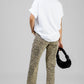 PANTALON PRINT TAUPE