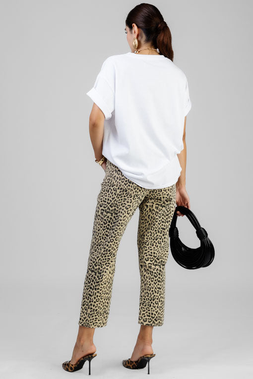 PANTALON PRINT TAUPE